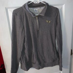 Victoria secret pink half zip sweatshirt